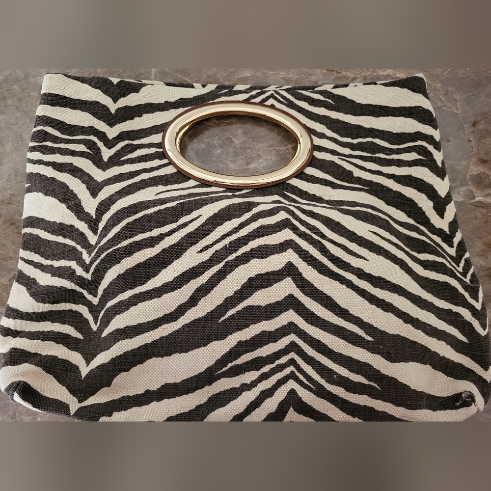 Antonio Melani large canvas clutch